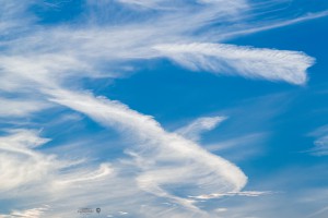 Clouds in blue sky