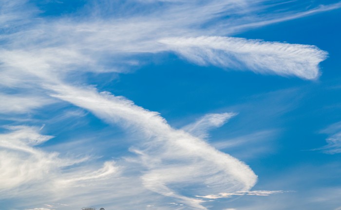 Clouds in blue sky